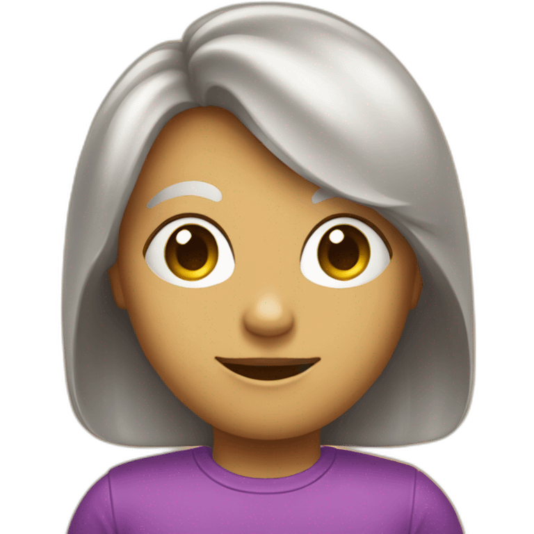 Chat avec une perruque emoji