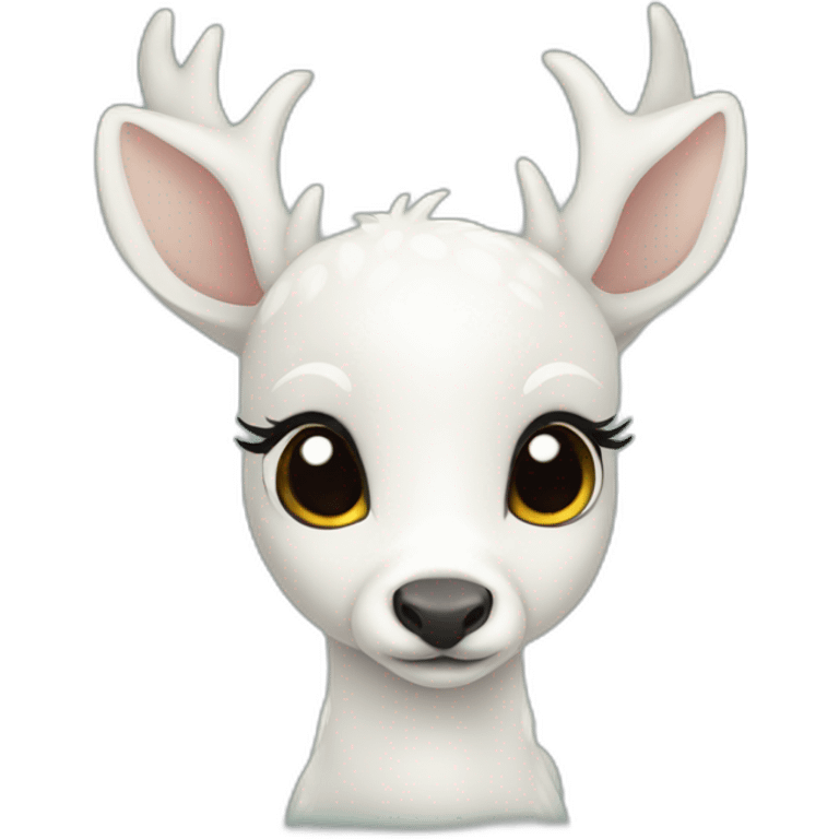 Baby white deer emoji