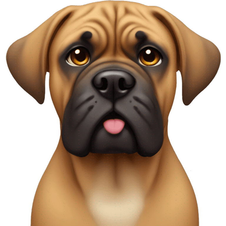 Cute bullmastiff emoji