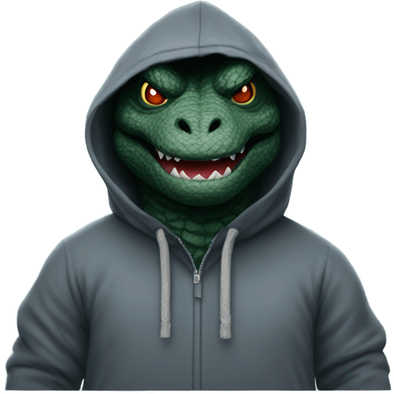 godzilla with a hoodie on emoji