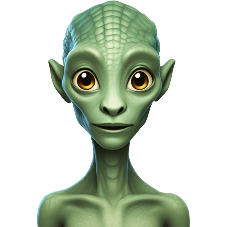 reptile alien visitor female emoji