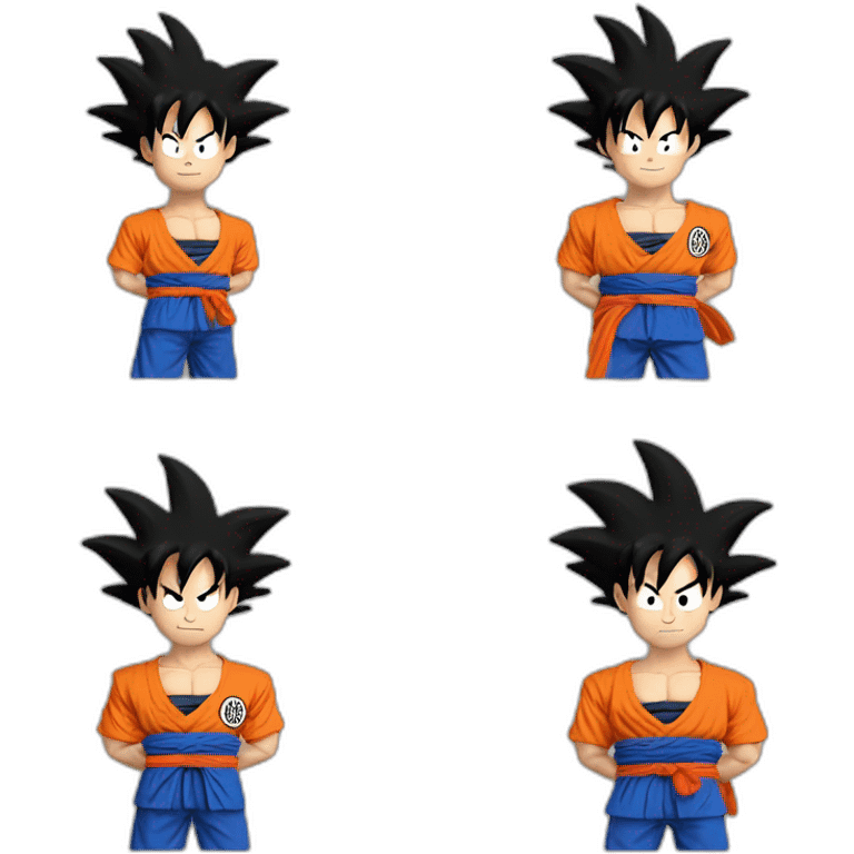 Goku fait du karaté emoji