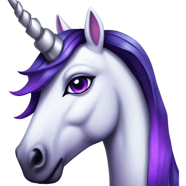 Goth Unicorn emoji