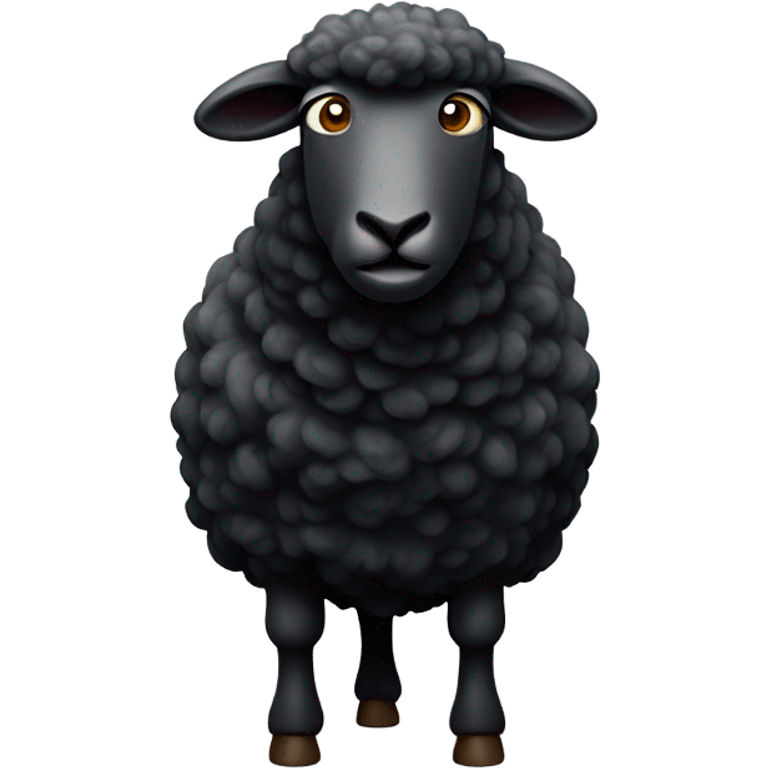 Angry Black sheep  emoji