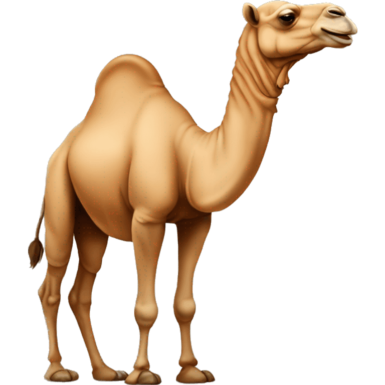 Camel with big back emoji