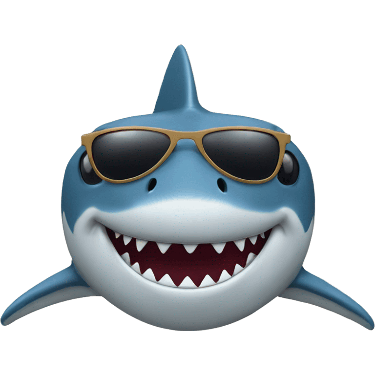 shark with sunglasses  emoji