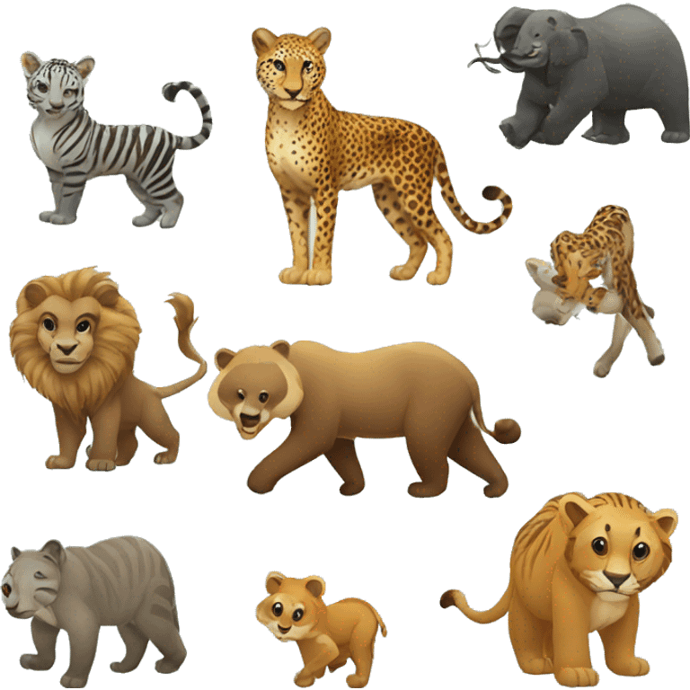 wild animals emoji