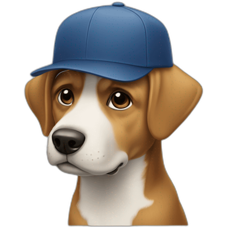 Weinberg dog with a cap emoji