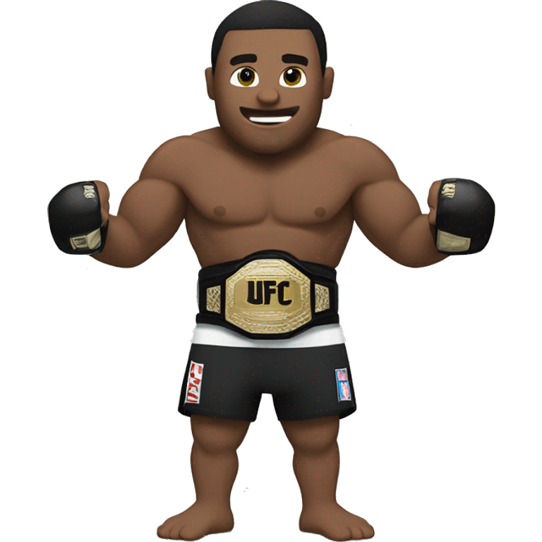 man with ufc belt emoji