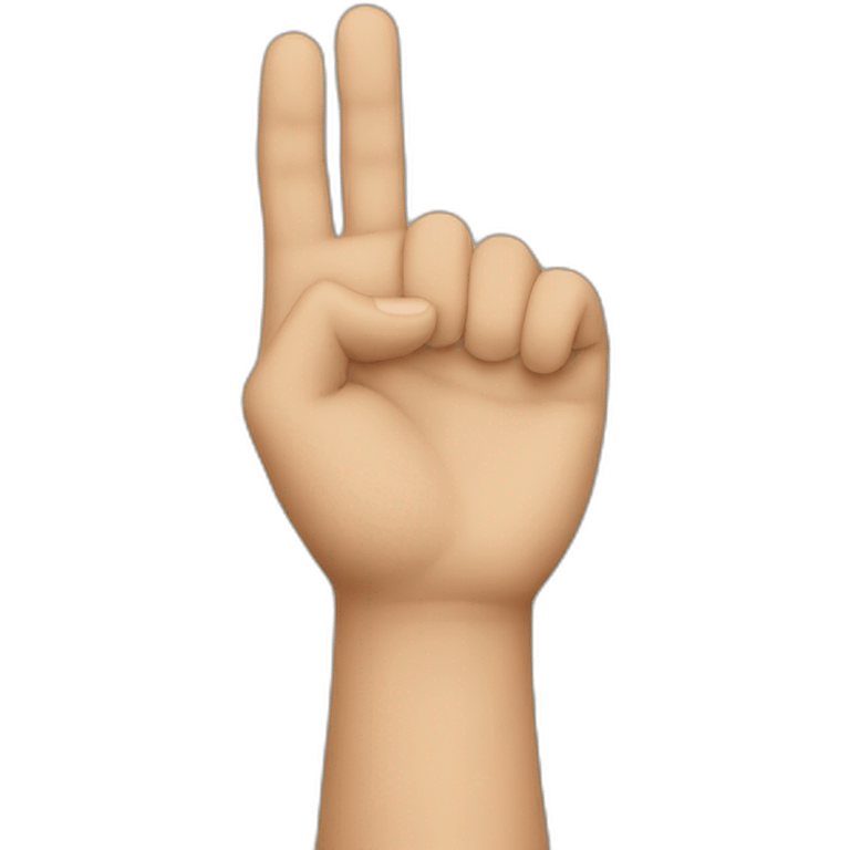 back side of hand raised emoji