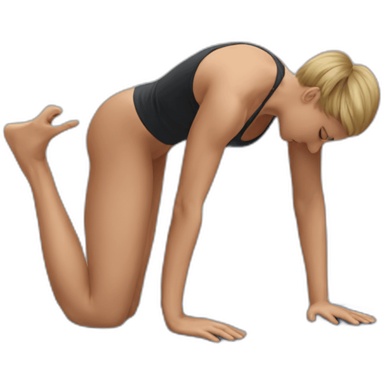 Hand stand push up emoji