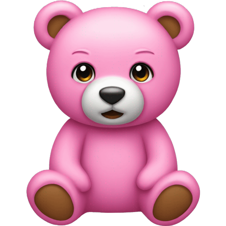 Pink teddy bear emoji