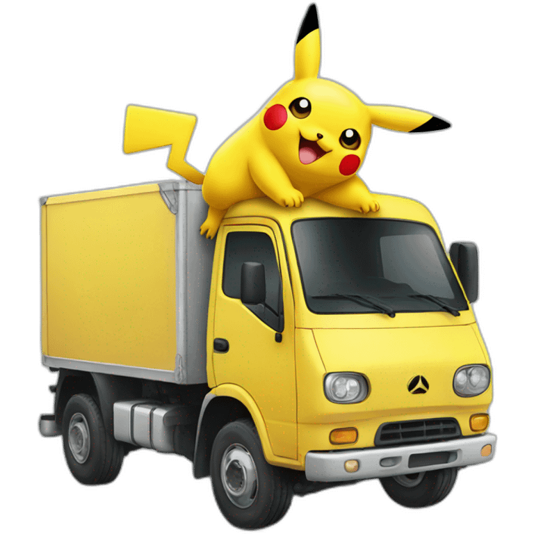 Pikachu truck  emoji