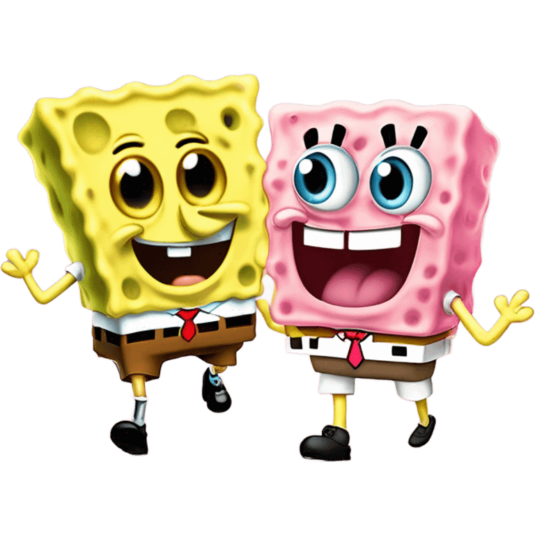 SpongeBob and Patrick emoji