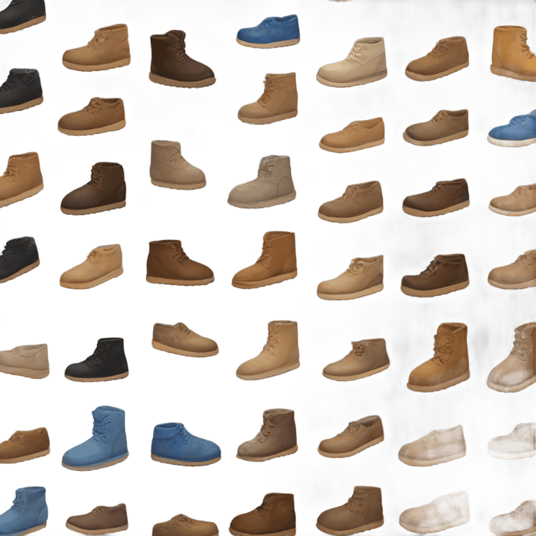 Some pairs of shoes Ugg emoji