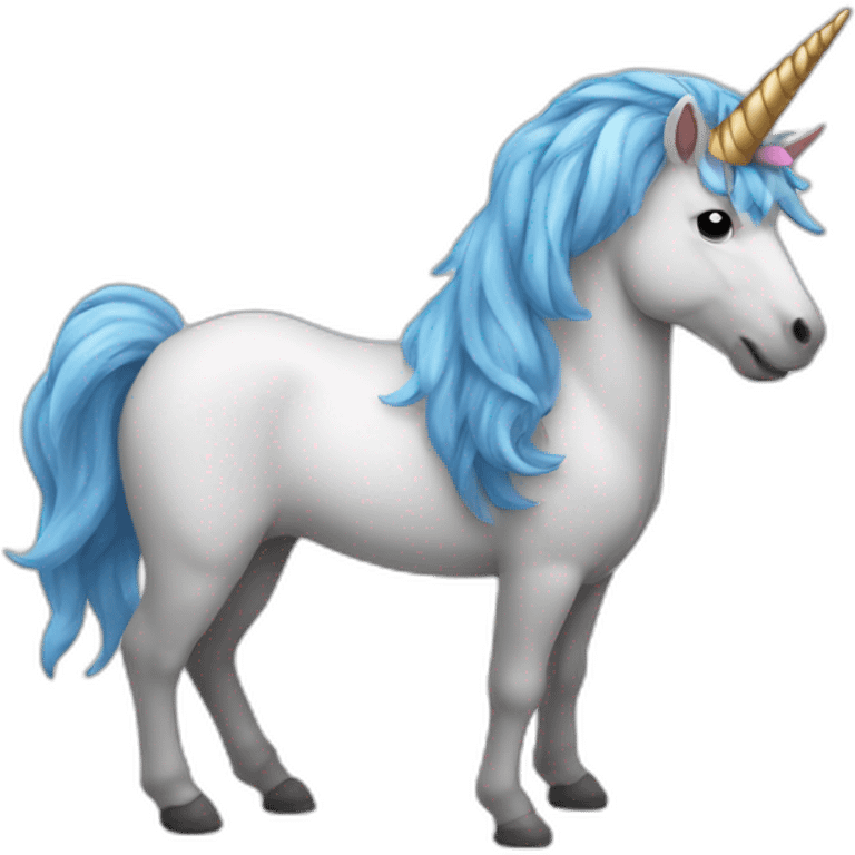 unicorn with tree horn emoji