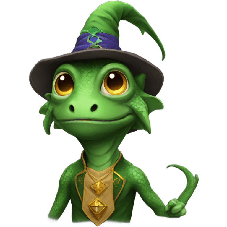 Lizard wizard emoji