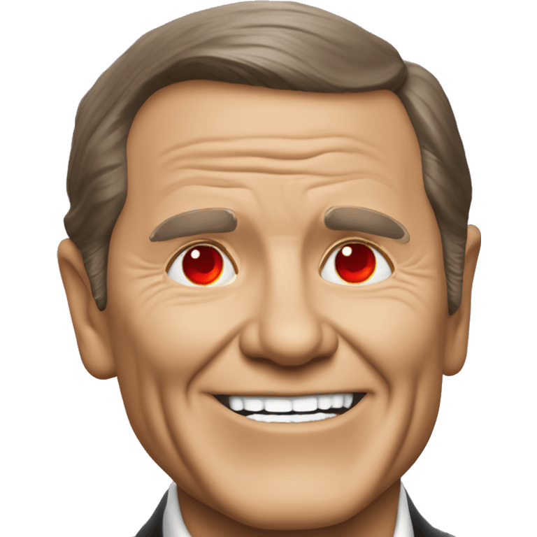 Kenneth Copeland with red laser eyes emoji