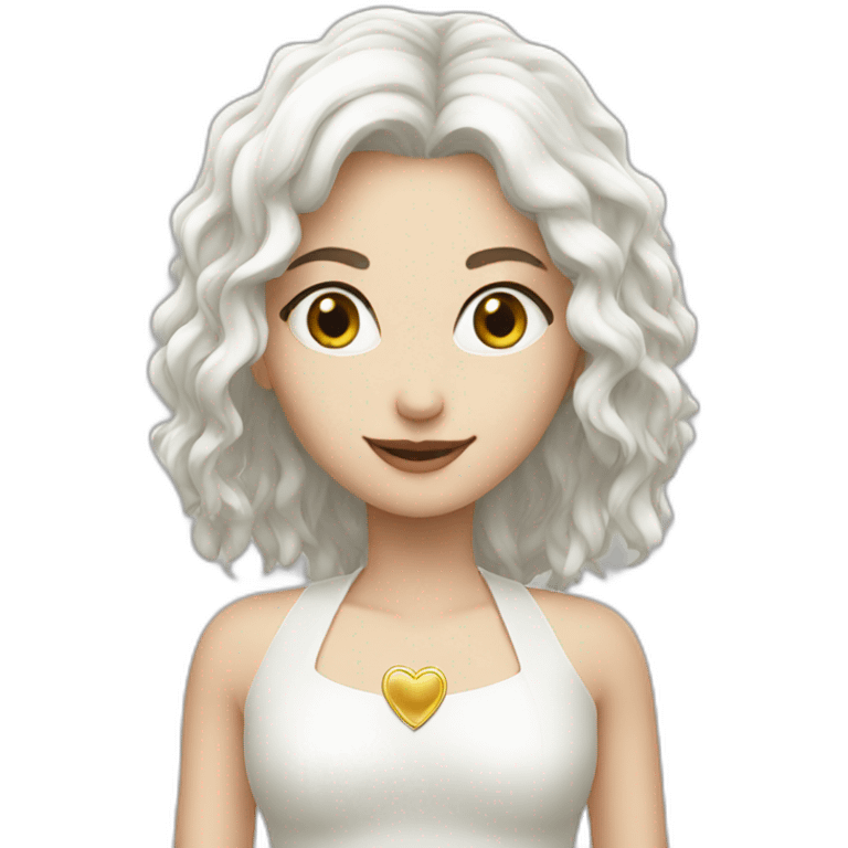 Coeur blanc emoji