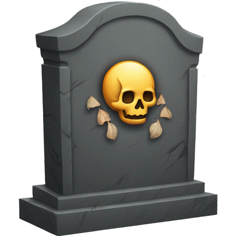 gravestone that says here lies SmokeDevil emoji