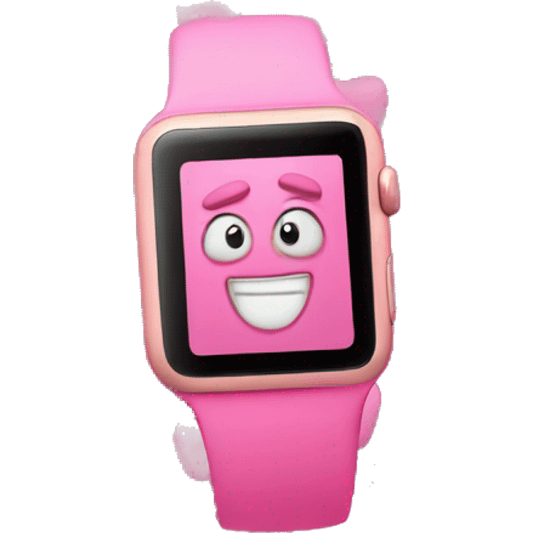 Pink Apple Watch  emoji