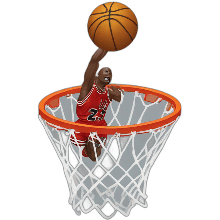 michael jordan dunking emoji