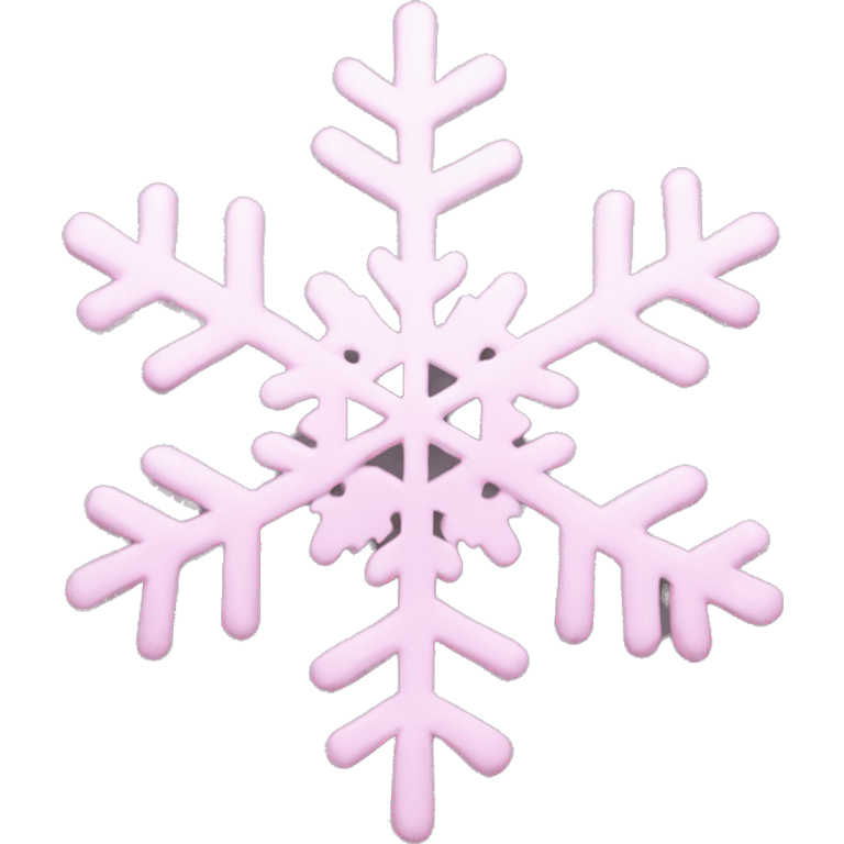 pastel pink snowflake  emoji