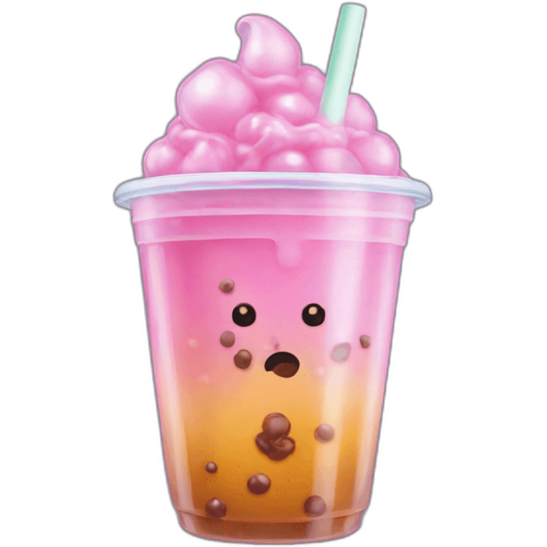 Halloween Bubble tea emoji