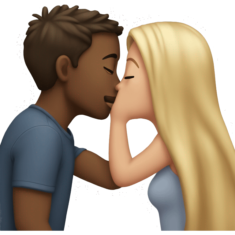 2 girls kissing a guy emoji emoji