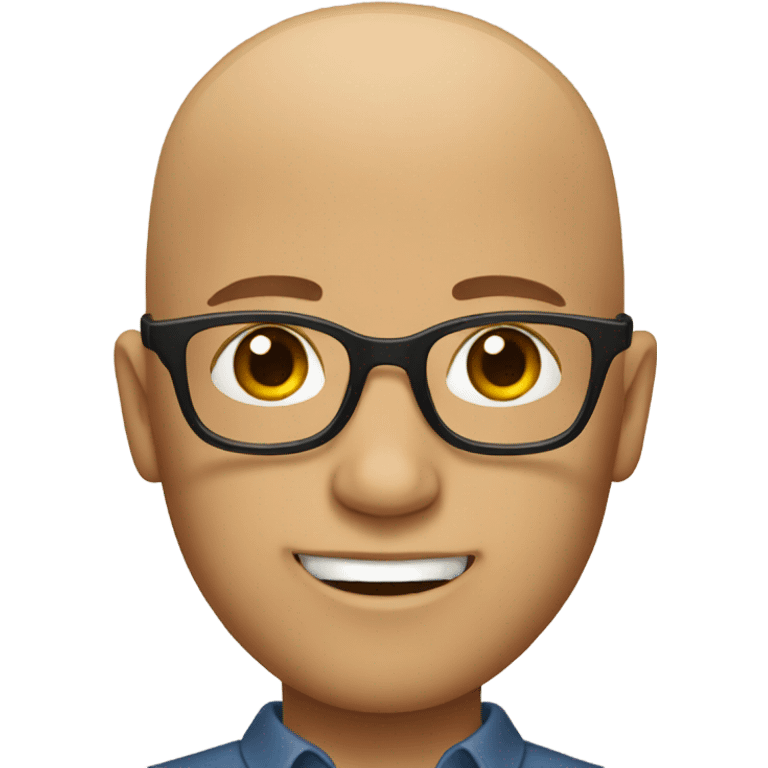 bald boys with glasses emoji