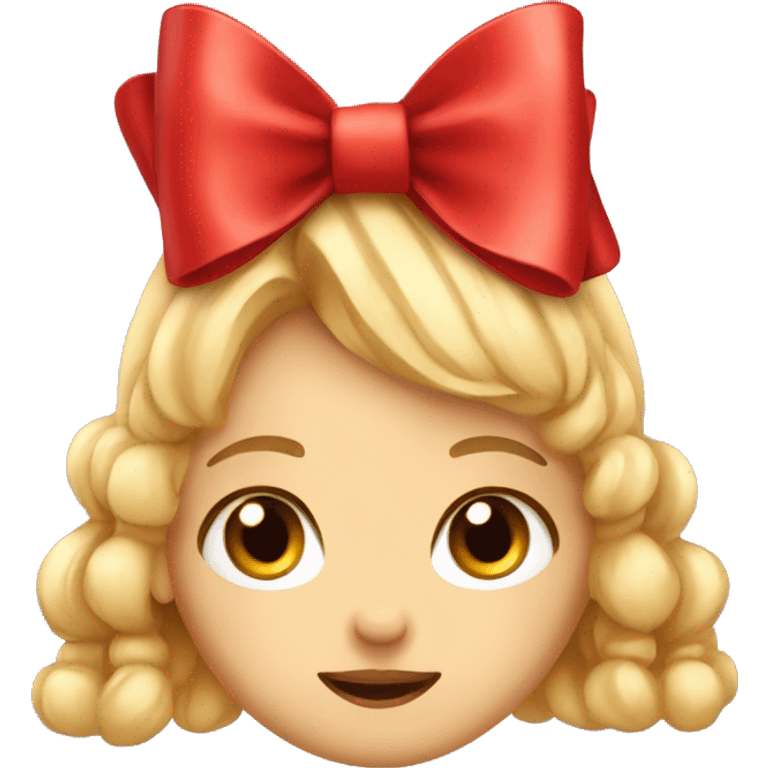 Cute red  bow emoji