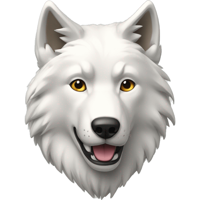 Loup blanc  emoji