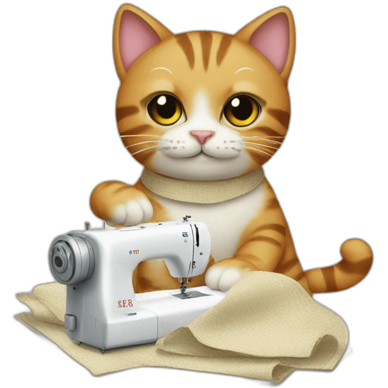 cat-sewing emoji