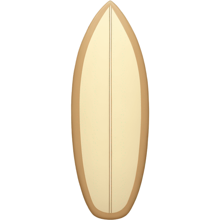 Beige surfboard emoji