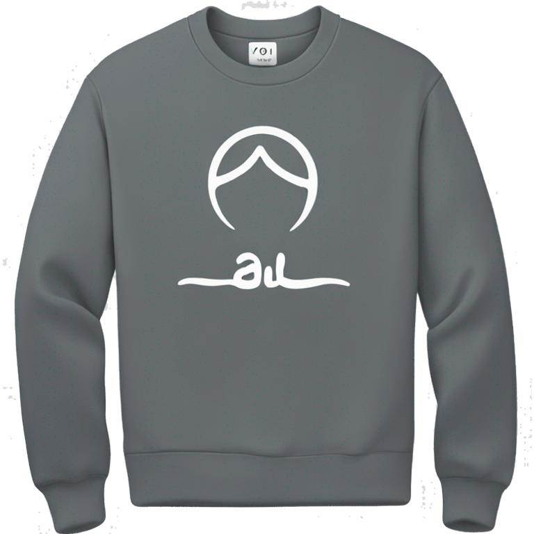 Alo yoga sweatshirt that says Alo on it emoji