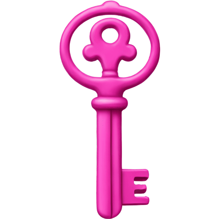 Pink key  emoji