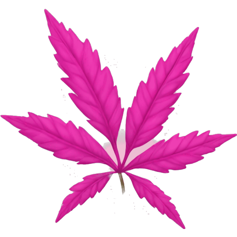 Pink weed emoji