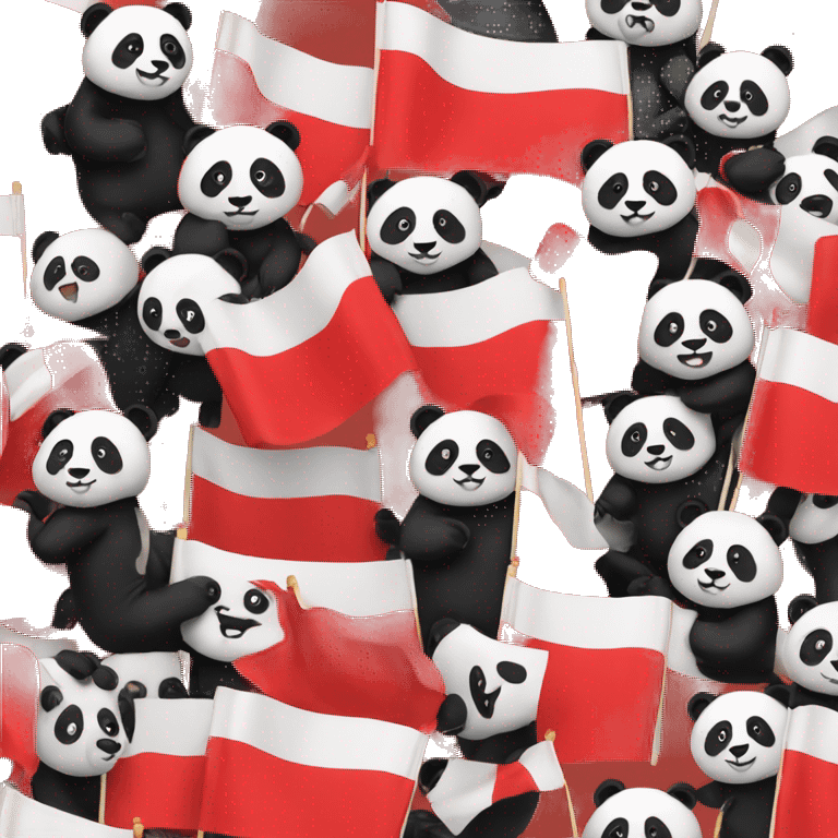 Red flag with panda emoji