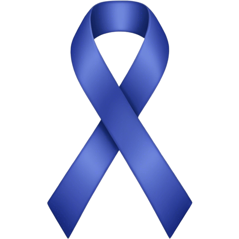 awareness ribbon indigo colored emoji