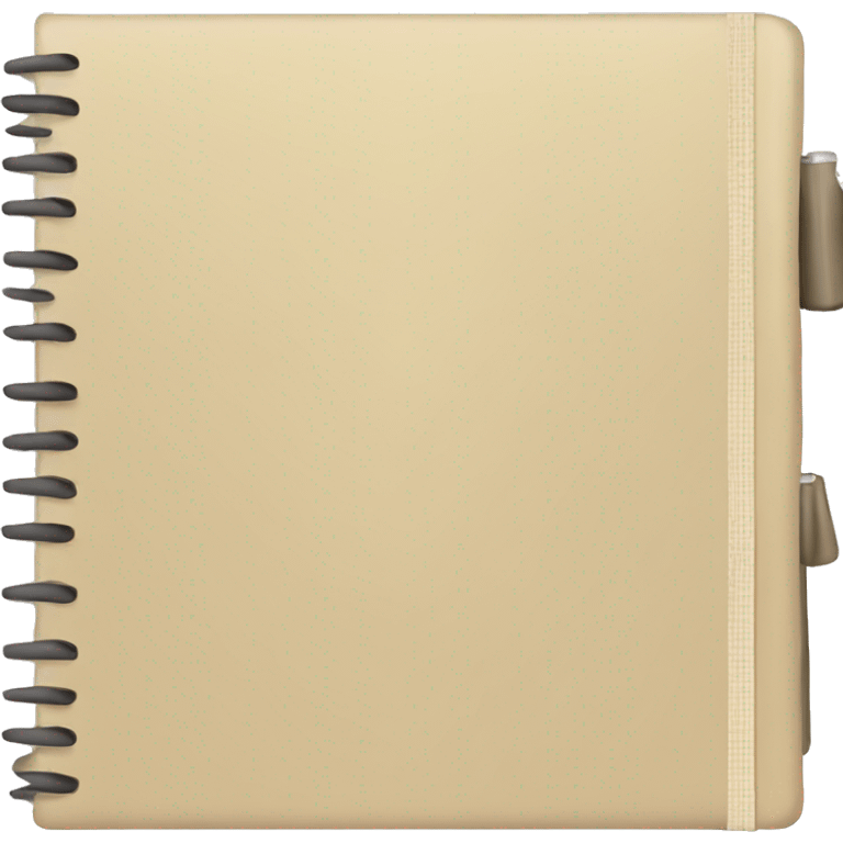 Simple beige notebook emoji