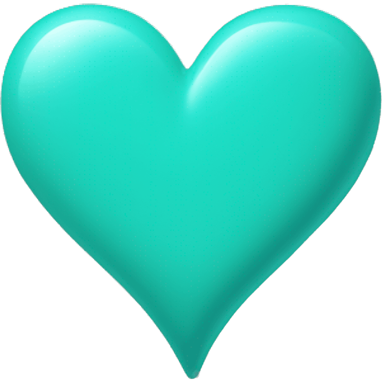 turquoise heart emoji