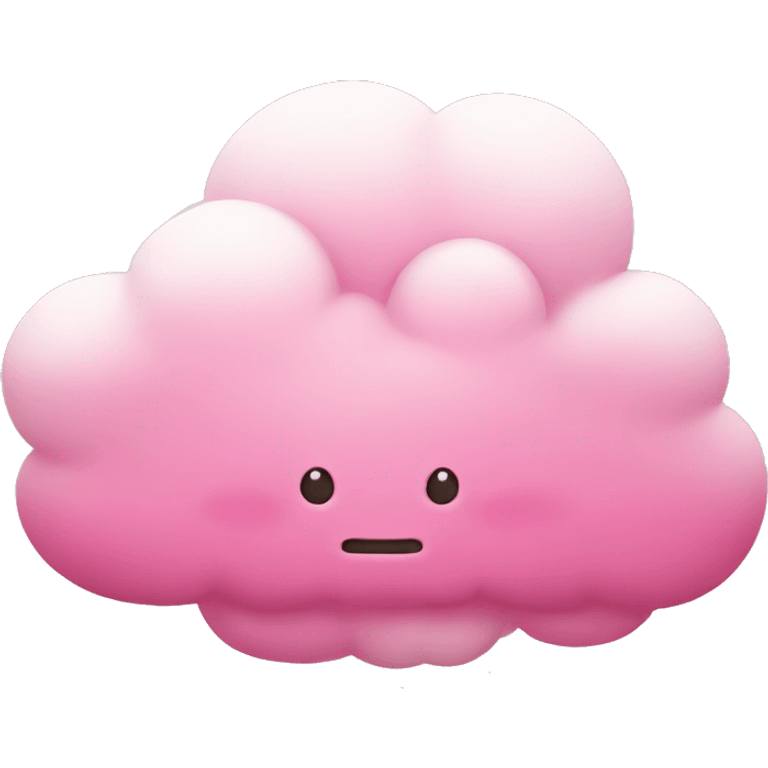 Pink cloud emoji