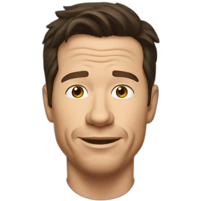 mark wahlberg cartoon wearing henley emoji