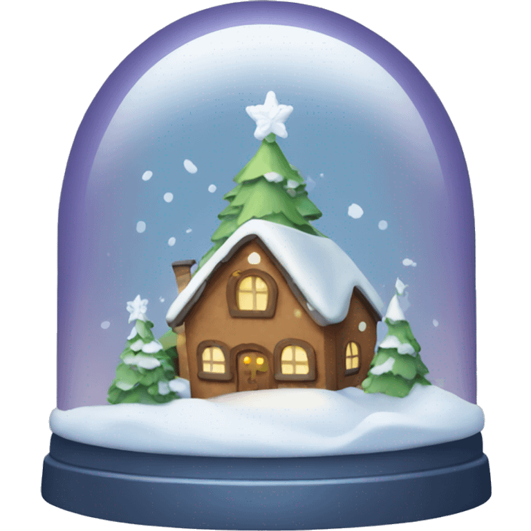 Christmas snowglobe emoji