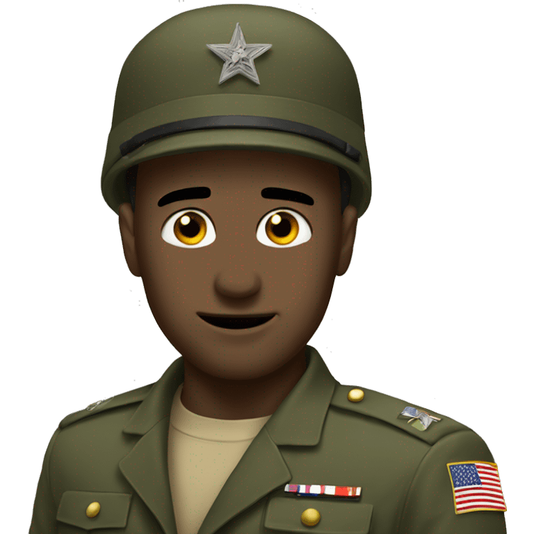 A sarcastic military  emoji