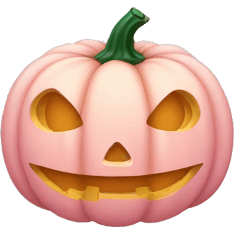 Light pink pumpkin emoji