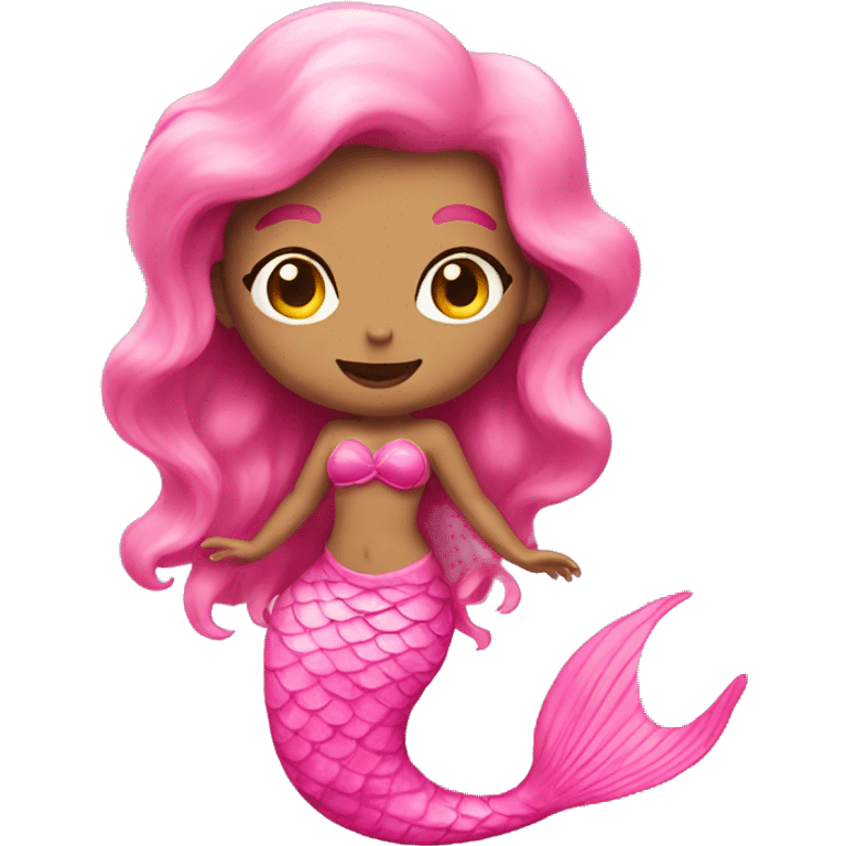 Pink mermaid emoji