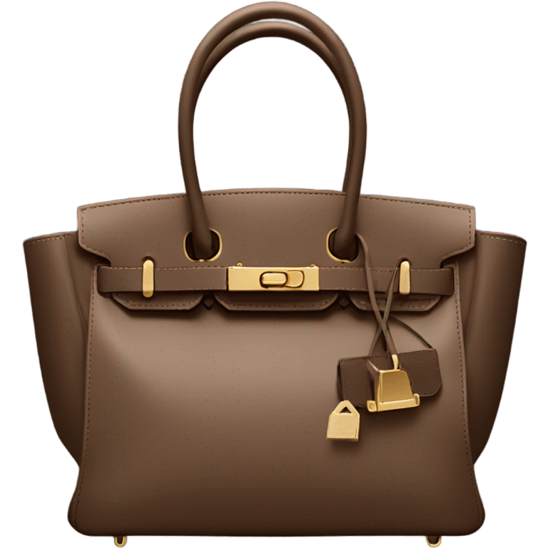 Birkin Bag in Mocha Color emoji