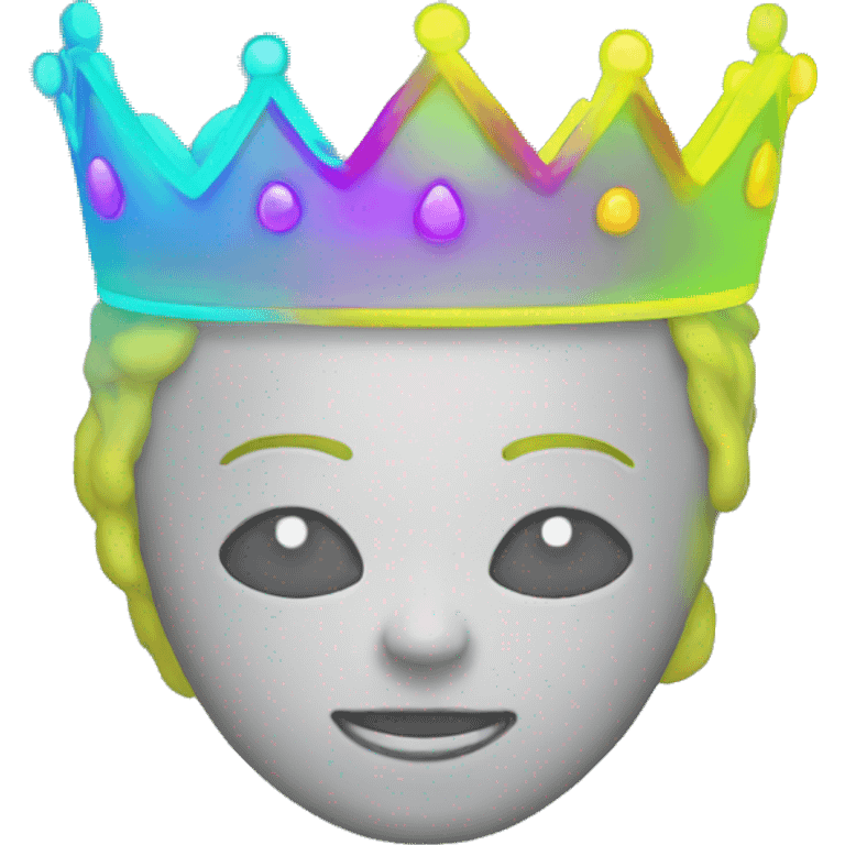 Neon crown  emoji