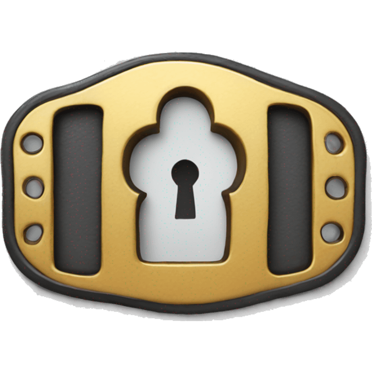 Keyhole belt buckle emoji